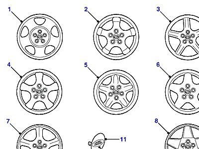 B01010 ROAD WHEELS  Discovery 2 (L50)