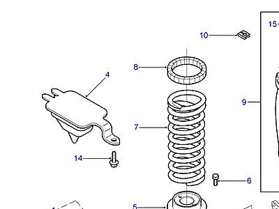 B07015 REAR COIL, AIR SPRINGS & DAMPERS  Discovery 2 (L50)