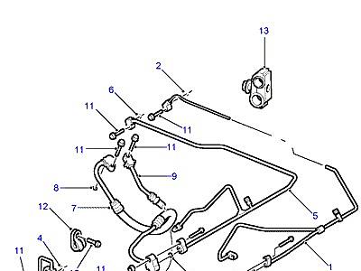 F03050 HOSES REAR SYSTEM  Discovery 2 (L50)