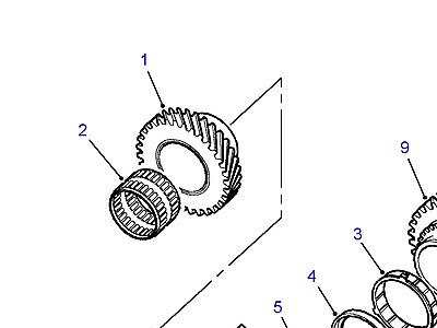 J01045 MAINSHAFT GEARS 1ST/2ND  Discovery 2 (L50)