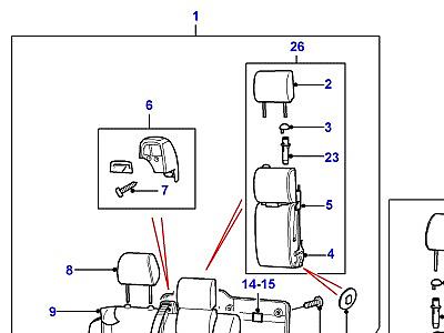 N02040 REAR SEAT - 2ND ROW  Discovery 2 (L50)