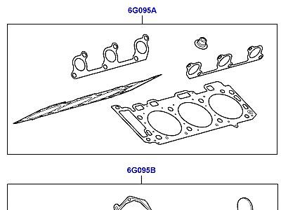 309AEUB КОМПЛЕКТ ПРОКЛАДОК ДВИГАТЕЛЯ 4.0 БЕНЗИН V6  Discovery 4 (L319)