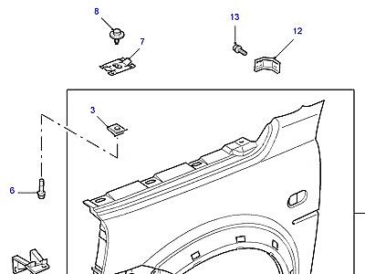 C01035 FRONT FENDER PANELS  Freelander 1 (L314)