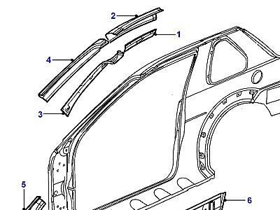 C01040 FRONT INNER BODYSIDE PANELS  Freelander 1 (L314)