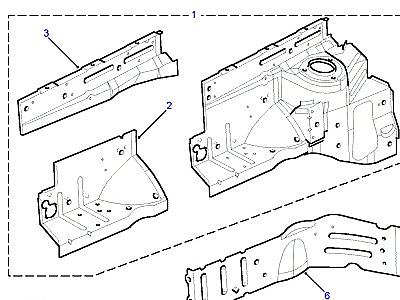 C01055 INNER FRONT END PANELS  Freelander 1 (L314)