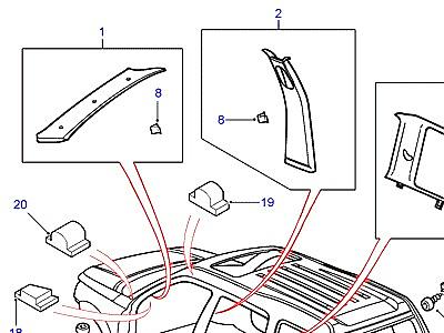 K01165 POST AND SILL FINISHERS  Freelander 1 (L314)