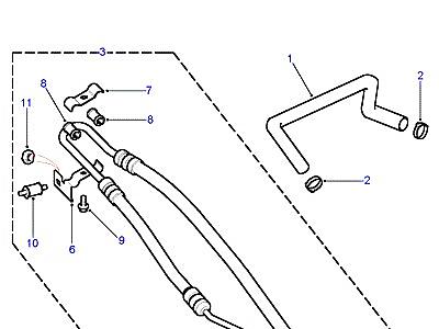 P01020 HOSES - FEED AND SUCTION  Freelander 1 (L314)