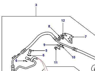 P01025 HOSES - FEED AND SUCTION  Freelander 1 (L314)