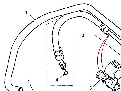 P01035 HOSES - FEED AND SUCTION  Freelander 1 (L314)