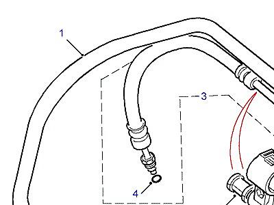 P01045 HOSES - FEED AND SUCTION  Freelander 1 (L314)