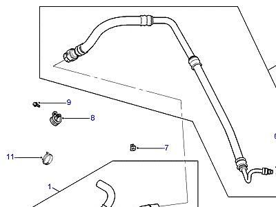 P01065 HOSES - RETURN  Freelander 1 (L314)