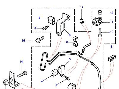 P01070 HOSES - RETURN  Freelander 1 (L314)