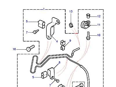 P01080 HOSES - RETURN  Freelander 1 (L314)