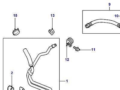 P01090 HOSES - RETURN  Freelander 1 (L314)