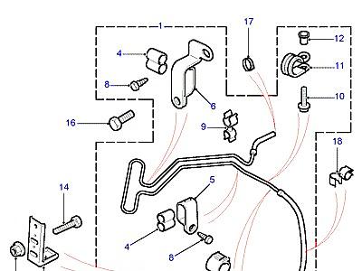 P01095 HOSES - RETURN  Freelander 1 (L314)