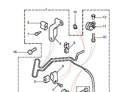 P01100 HOSES - RETURN  Freelander 1 (L314)