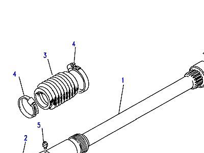 B05005 КАРДАННЫЙ ВАЛ ПЕРЕДНИЙ  Range Rover Classic