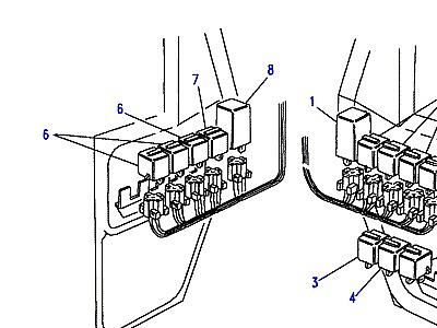 D11040 RELAYS - FOOTWELL  Range Rover Classic