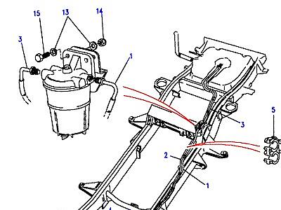 I01070 FUEL PIPES  Range Rover Classic