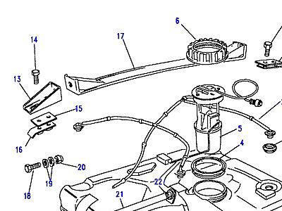 I01085 FUEL TANK PUMP AND MOUNTINGS  Range Rover Classic