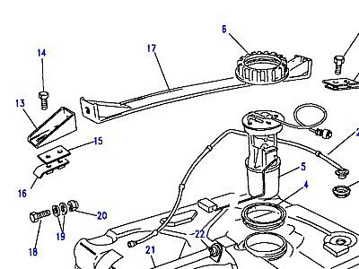 I01095 FUEL TANK SENDER AND MOUNTINGS  Range Rover Classic