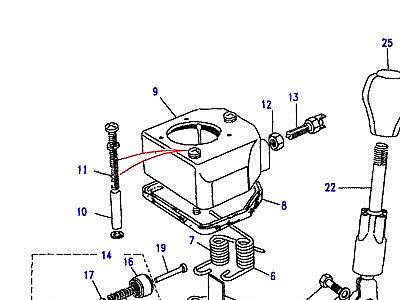 J01035 GEARCHANGE & LEVER  Range Rover Classic