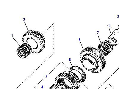 J01050 MAINSHAFT GEARS 1ST/2ND/5TH  Range Rover Classic