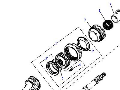 J01055 MAINSHAFT GEARS 3RD/4TH  Range Rover Classic