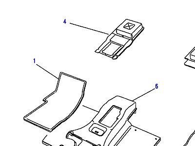 K01125 INSULATION-TUNNEL FRONT & REAR FLOOR  Range Rover Classic