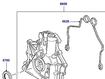 301AAU9 МАСЛЯНЫЙ НАСОС 3.6 V8 32V DOHC EFI ДИЗЕЛЬ  Range Rover (L322)