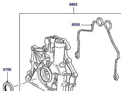 301AAUA МАСЛЯНЫЙ НАСОС 3.6 V8 32V DOHC EFI ДИЗЕЛЬ  Range Rover (L322)