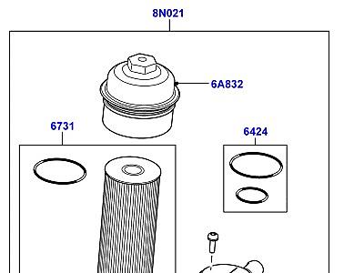 301AAXA МАСЛЯНЫЙ РАДИАТОР И ФИЛЬТР 3.6 V8 32V DOHC EFI ДИЗЕЛЬ  Range Rover (L322)
