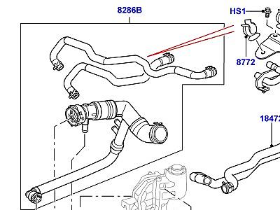 302ABJD ТРУБОПРОВОДЫ И ШЛАНГИ СИСТЕМЫ ОХЛАЖДЕНИЯ, 4.2 БЕНЗИН V8 SUPERCHRGED  Range Rover (L322)