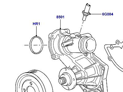 302ABPG НАСОС ОХЛАЖДАЮЩЕЙ ЖИДКОСТИ 4.4 БЕНЗИН V8 DOHC  Range Rover (L322)