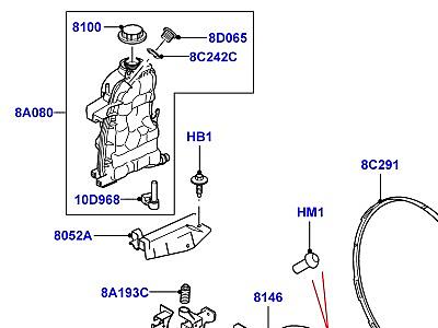 302ABVE РАДИАТОР, РАСШРИТЕЛЬНЫЙ БАЧОК ОХЛАЖДАЮЩЕЙ ЖИДКОСТИ 4.4L DOHC ДИЗЕЛЬ V8 DITC  Range Rover (L322)