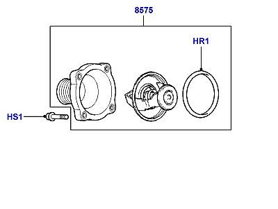 302ACAG ТЕРМОСТАТ И КОРПУС ТЕРМОСТАТА 4.4 БЕНЗИН V8 DOHC  Range Rover (L322)