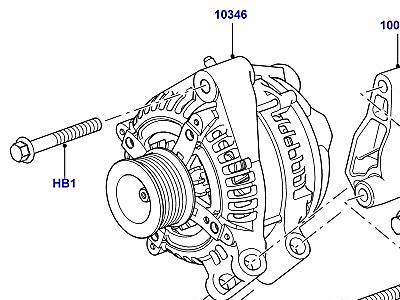 407ACZ ГЕНЕРАТОР И КРЕПЛЕНИЕ  Range Rover (L322)