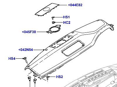 509AIK ПАНЕЛЬ ПРИБОРОВ ВЕРХНИЙ ВНЕШНИЙ(ЕЕ)  Range Rover (L322)