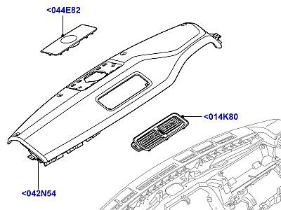 509AIM ПАНЕЛЬ ПРИБОРОВ НИЖНИЙ ВЕРХНИЙ  Range Rover (L322)