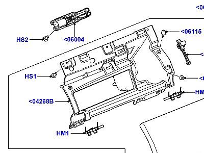 509AJC ОТДЕЛЕНИЕ ДЛЯ ПЕРЧАТОК  Range Rover (L322)