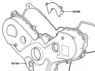 309AEV3 КРЫШКИ ГАЗОРАСПРЕДЕЛИ. МЕХАНИЗМА 2.7 ДИЗЕЛЬ V6  Range Rover Sport (L320)