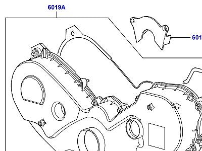 309AEW6 КРЫШКИ ГАЗОРАСПРЕДЕЛИ. МЕХАНИЗМА 3.0 ДИЗЕЛЬ 24V DOHC TC  Range Rover Sport (L320)