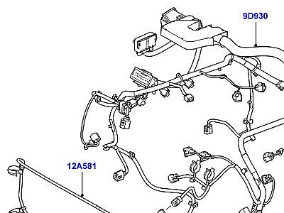 418AFF ЭЛЕКТРОПР.НА ДВИГАТ.И ПЕРЕГОРОДКЕ ДВИГАТЕЛЬ  Range Rover Sport (L320)