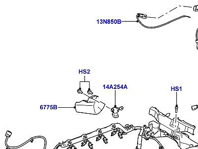 418AFI ЭЛЕКТРОПР.НА ДВИГАТ.И ПЕРЕГОРОДКЕ ДВИГАТЕЛЬ  Range Rover Sport (L320)