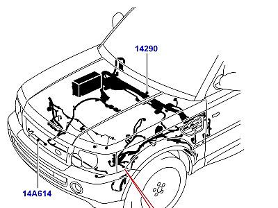 418AFK ЭЛЕКТРОПР.НА ДВИГАТ.И ПЕРЕГОРОДКЕ МОТОРНОЕ ОТДЕЛЕНИЕ  Range Rover Sport (L320)