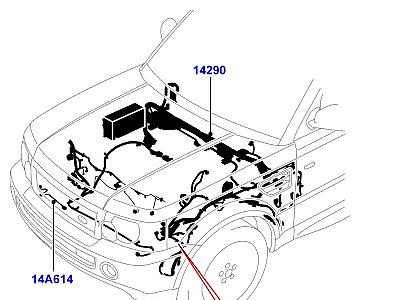 418AFL ЭЛЕКТРОПР.НА ДВИГАТ.И ПЕРЕГОРОДКЕ МОТОРНОЕ ОТДЕЛЕНИЕ  Range Rover Sport (L320)