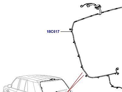 418AGK ЭЛЕКТРОПРОВОДКА КУЗОВА И ЗАДКА ПЕРЕДНИЕ И ЗАДНИЕ ДВЕРИ  Range Rover Sport (L320)