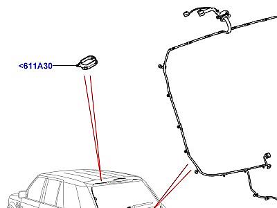 418AGM ЭЛЕКТРОПРОВОДКА КУЗОВА И ЗАДКА ПЕРЕДНИЕ И ЗАДНИЕ ДВЕРИ  Range Rover Sport (L320)