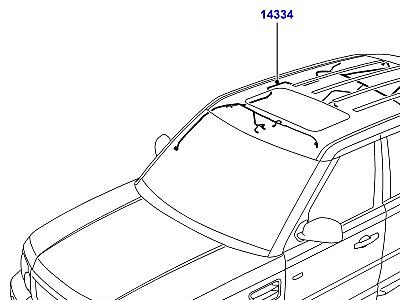 418AGN ЭЛЕКТРОПРОВОДКА КУЗОВА И ЗАДКА КРЫШКА  Range Rover Sport (L320)