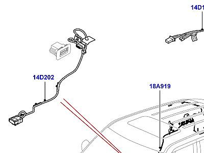 418AGP ЭЛЕКТРОПРОВОДКА КУЗОВА И ЗАДКА АУДИО/НАВИГАЦИЯ/РАЗВЛЕЧЕНИЯ  Range Rover Sport (L320)